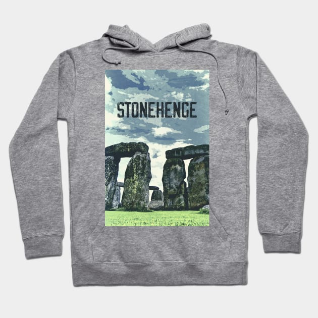 Stonehenge, England ✪ Vintage style poster Hoodie by Naumovski